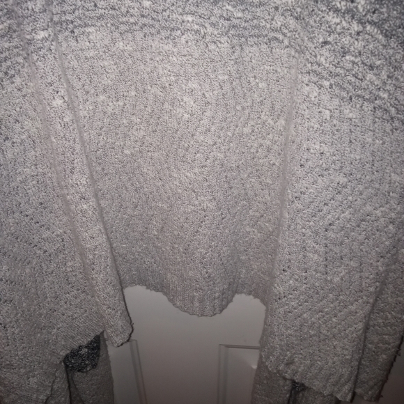 Simply Vera Vera Wang Long Cardigan XL Black/White/Grey - Picture 8 of 10